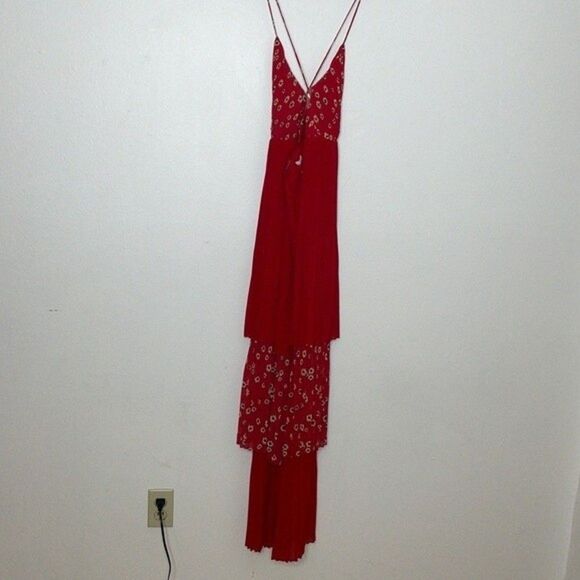 Free People Womens Size 2 Kayla Tiered Gown By Fame and Partners - Picture 10 of 12